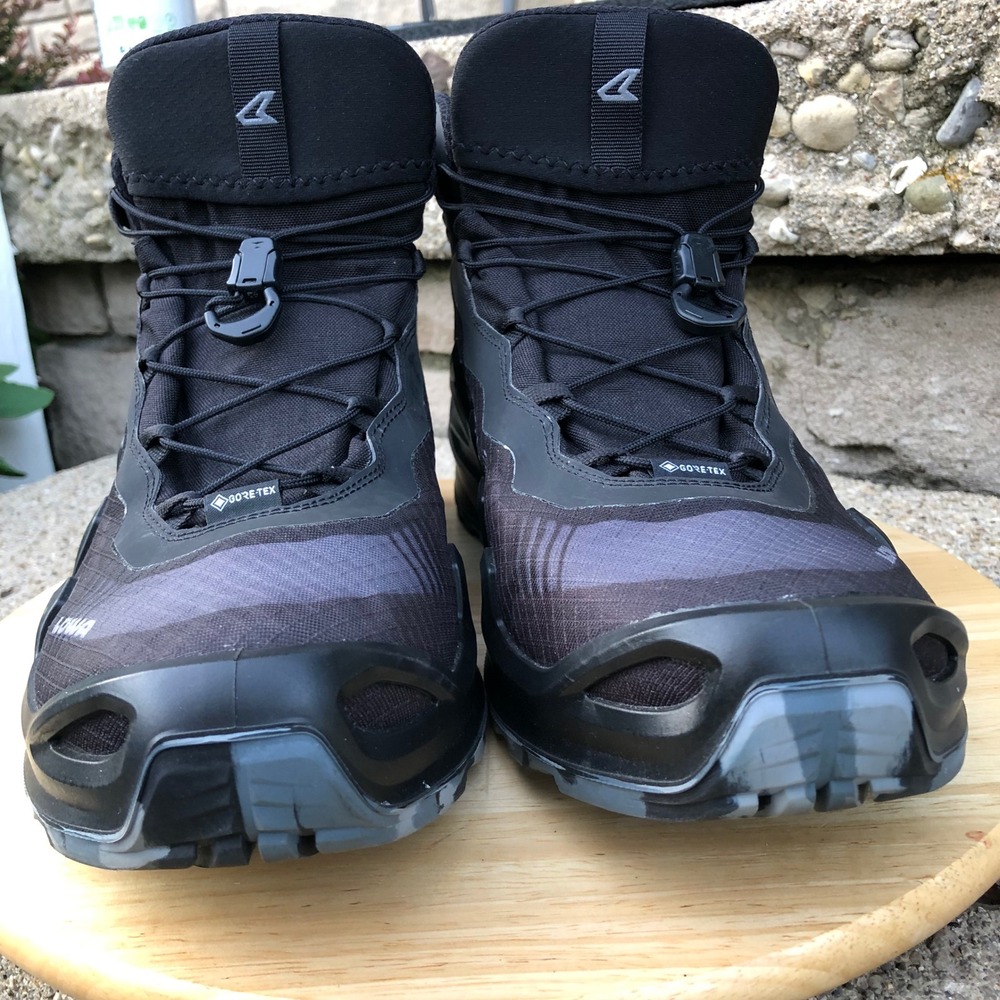 Lowa GoreTex Mid Hiking Boots Men 14 Merger GTX Black Tactical Waterproof 310430 - Picture 3 of 16